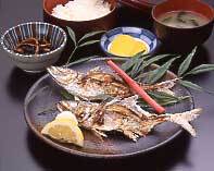 地あじ焼き定食 1,200円